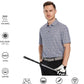 Men's Golf Polo Shirts Short Sleeve Striped Performance Moisture Wicking Dry Fit Golf Shirts for Men