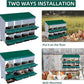 Chicken Nesting Box, 8 Hole 2 Layer Hen Nest Boxes, Nesting Boxes for Chickens, Roll Away Eggs Laying Boxes,Cleanable Pull Out Hen Roosting Boxes