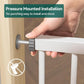 BABELIO 36" Tall Baby Gate, 29-55" Auto Close Pressure Mounted Dog Gate for Doorways & Hallway, Pressguard Basics Easy Walk Thru Pet Gate, Extra Wide Metal Child Gate, White