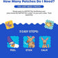 NATPAT Pet Zen Calming Patches for Dogs & Cats – Non-Medicated Effective Stress Relief for Travel, Fireworks & Separation Anxiety - Long Lasting & Non-Toxic (24 Patches) - Locket Sold separetely