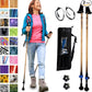 York Nordic Motivator Walking Poles for Balance and Rehab - Patented Stability Grips - Lightweight, Adjustable, and Collapsible - 2 Pieces Adjustable w/flip Locks - Heights 4'6" up to 6'2" - 230 lbs