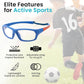 BLUE CUT Sports Protection Goggles, Anti-Fog Lenses Safety Glasses for Basketball, Pickleball and All Outdoor Sports