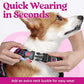 rabbitgoo Dog Harness Medium Sized, No Pull Dog Vest with 3 Buckles, Adjustable Soft Padded Pet Harness with Easy Control Handle and Reflective Strips, Purple, M