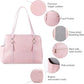 Dog Carrier Purse, Fashion Leather Pet Carrier with Pockets, Airline Approved Soft Sided Dog Carrying Bag for Puppy Cat Dog Pink