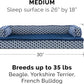 Furhaven Memory Foam Dog Bed for Medium/Small Dogs w/ Removable Bolsters & Washable Cover, For Dogs Up to 35 lbs - Plush & Woven Decor Comfy Couch Sofa - Diamond Blue, Medium
