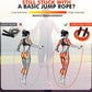 Jump Rope, Weighted Jump Rope for Men Women, Adjustable 1lb Heavy Skipping Ropes, Suitable for Boxing, Cardio, Home Fitness, Training Muscle, Home Gym Workout Equipment for Full Body Exercise