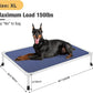 Veehoo Chew Proof Elevated Dog Bed - Cooling Raised Pet Cot - Silver Aluminum Frame and Durable Textilene Mesh Fabric, Unique Designed No-Slip Feet for Indoor or Outdoor Use, Blue, X-Large, CWC2003