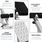Roman Chair Back Extender - Angle & Height Dual Adjustable Hyperextension Bench for Home Gym - Adjustable Back Exercise Machine