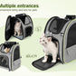 Pecute Cat Carrier Backpacks, Expandable Cat Backpack with Breathable Mesh, Pet Carrier Backpack for Cats Small Dogs Puppies Up to 17 Lbs, Dog Carrier Backpack Great for Travel Hiking Camping Outdoor