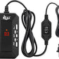 AQQA Aquarium Submersible Heater for Fish Tank,HD Temperature Display and Built-in Thermometer,External Controller Temperature Control Range 59℉-93℉,Safety Control Protects 25W