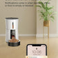 Petory Automatic Cat Feeders Wi-Fi - 4L Dry Food Dispenser for Cats and Dogs 10 Meals per Day Smart Pet Feeder with Desiccant Bag Dual Power Supply 10S Voice Recorder