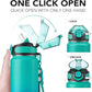 Enerbone 32 oz Insulated Water Bottle, Stainless Steel Bottle with Carrying Strap, Double-Wall Vacuum Insulation Design, Leakproof Sports Bottle with Straw, Keep Drinks Cold or Hot for Hours