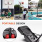 Basketball Hoop Outdoor with 45 Inch Shatterproof Backboard, Portable Basketball Goal System 4.8-10ft Height Adjustable for Kids, Youth, Adults, Backyard/Driveway/Indoor