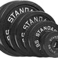 Steel Weight Plates 85LB Set - Olympic 2 inch Center Premium Coating 2x 25lb, 10lb, 5lb, and 2.5lb for Olympic Weight Lifting Barbells