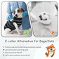 Kuoser Dog Surgery Recovery Suit for Female Male Dogs, Stripes Spay Neuter Anti-Licking Dog Onesie, Surgical Suit Snugly Pet Post Surgery Vest Bodysuit for Abdominal Wounds Skin Disease, Black S