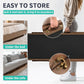 Dog Ramp, 5 Level Adjustable Height Folding Pet Ramp for High Bed, Portable Paw Ramps Large Bed Ramp for Medium & Large Old Dogs & Cats - Natural Wood Furniture Quality