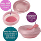 b.box Fill + Feed (Blush) | Reusable Baby Food Pouch | For Babies & Toddlers 4m+ | Silicone/Nylon Pouch, BPA-Free Lid | Dishwasher & Microwave Safe | 110mL (3.7oz, ½ Cup) Capacity