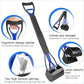UPSKY 32'' Pooper Scooper for Large Small Dogs, Long Handle Dog Poop Scooper with Waste Bags, Portable Dog Poop Pick Up Tool, Folding Poop Scoop for Yard, Grass, Dirt, Gravel Blue