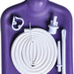 Abyclean Enema Bag Kit Rubber Anal Douche Vaginal Douche Enema Cleaner for Women’s or Man’s Health (Purple, 2L)