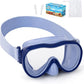 Kids Swim Goggles with Nose Cover, Anti-Leak Swim Mask with Elastic Fabric Strap, UV Protection Swimming Goggles for Kids