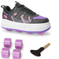 Roller Skate Shoes & Sneakers with Wheels, Outdoor Roller Skates for Girls Boys, Shoes with Wheels for Christmas Birthday Gift