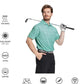 Men's Golf Polo Shirts Short Sleeve Striped Performance Moisture Wicking Dry Fit Golf Shirts for Men