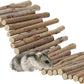 Hamster Toys, Flexible Hamster Wooden Bridge, 11.8In Hamster Fence, Hamster Cage Decor and Platforms, Hamster Cage Accessories(11.8In)