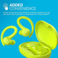 JLab Go Air Sport True Wireless Earbuds, Yellow, Featuring C3 Clear Calling, Secure Earhook Sport Design, 35+ Hour Bluetooth Playtime, and 3 EQ Sound Settings