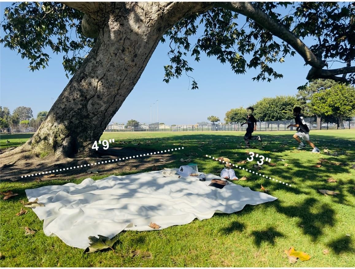 4’9” x 3’3” Compact Minimalist Water Resistant Canvas Mat,Kids/Single Use,Lightweight for Outdoor,Picnic,Beach