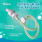 NEW Rinseroo: 5ft Slip-On Handheld Shower Attachment Hose w/Spray Head- Removable Extension Arm- Converts Fixed Shower Head into Handheld Bather. Portable, No-Install Shower Hose Wand for Seniors, RV.