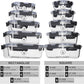 Glass Food Storage Containers with Lids Airtight, Glass Meal Prep Containers for Lunch, Glass Container Set, BPA Free（20 Pieces）