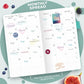 Clever Fox Wellness Planner - Weekly & Daily Health and Wellness Log, Food Journal & Meal Planner Diary for Calorie Counting, Notebook for Medical Condition Tracking – Pocket size (Turquoise)