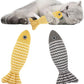 2 Pcs Catnip Toys Fish, Self Play, Cat Toys for Indoor Cats and Kitten, Catnip Cat Toy, Interactive Kitten Exercise Kicker Toys for Indoor Cats 7.8 Inches for All Breeds