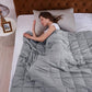 L'AGRATY Weighted Blanket - 48"x72" 20lbs Cooling Breathable Heavy Blanket Microfiber Material with Glass Beads for Adult All-Season Summer Fall Winter Soft Thick Comfort