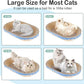 Cat Scratcher, 19.6x12.5 inches Cardboard Cat Scratching Board, Large Cat Scratchers for Indoor Cats, Bowl-Shaped Cat Scratch Pad Bed with Catnip