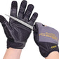 HANDLANDY Mens Work Gloves Touch screen, Utility Mechanic Gloves, Flexible Breathable Fit- Padded Knuckles & Palm
