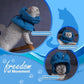 Cat Recovery Collar, Soft Adjustable Cone for Cats and Kittens, Lightweight Waterproof Elizabethan Collar for After-Surgery Care, Prevent Licking and Scratching, Neck Protector for Pets（Lake Blue,M）