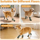 Double Sides Non-Slip Dog Socks to Prevent Licking Paws - Strong Traction for Paw Protector, Senior Dogs, Hardwood Floors, Dog Booties with Grippers - Size Medium