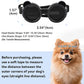 Dog Goggles for Small Breed UV/Wind/Dust Protection Puppy Sunglasses with Adjustable Strap - Black