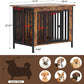 EasyCom 31.5" Small Dog Crate Furniture, Chew-Resistant Dog Crates for Small and Medium Dogs, Dog Kennel Furniture Indoor with 2 Doors and 3.94" Raised Feet, as TV Stand, End Table, Crate Table