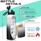 Stainless Steel Water Bottle 40oz with Straw & Auto Spout Lids, Paracord Handle, Insulated Water Flask Carrier Bag & Protective Boot, Thermo Bottle Mug Metal Canteen Keep Cold-48H & Hot-24H