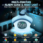 Star Alarm Clock with Night Light for Kids with Sleep Training and Sound Machine, Rechargeable Silicone Lamp OK to Wake Clock, Cute Animal Tabletop Lamp, Perfect Sleep Companion for Boys Girls, Blue