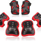 BOSONER Kids/Youth Knee Pad Elbow Pads Guards Protective Gear Set for Roller Skates Cycling BMX Bike Skateboard Inline Skatings Scooter Riding Sports