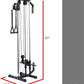 Valor Fitness BD-62 Wall Mounted Cable Machine with Adjustable Dual Pulley System Functional Home Gym Workout Equipment
