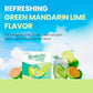 TEAZEN Green Mandarin Lime Kombucha Tea, Hydration Drink Mix, Sugar Free, Live Probiotics & Prebiotics, 30 Sticks, 5.29oz