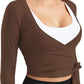 Women Tie Front Shrug Long Sleeve Bolero Cardigan Lightweight Casual Tops