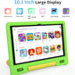 Kids Tablet, 10.1 Inch Tablet for Kids, Android 14, 64GB, Octa-Core CPU, WiFi, Big Battery, Kids Conten, Parental Control, HD Display Children Age 3-12, Bluetooth, Green Shockproof Case