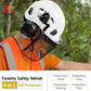 Forestry Safety Helmet with Build-in Visor Mesh Face Shield Ear Muffs 4 in 1 Chainsaw Safety Hard Hats