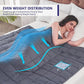 yescool Weighted Blanket for Adults (12 lbs, 48" x 72", Grey) Cooling Heavy Blanket for Sleeping Perfect for 110-130 lbs, Twin Size Breathable Blanket with Premium Glass Bead, Machine Washable