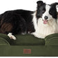 Bedsure Orthopedic Dog Beds Large Sized Dog - Washable Large Dog Cat Bed Waterproof, Comfort Dogs Couch Sofa with Washable Removable Cover, Pet Bed with Nonskid Bottom, Moss Green, 35"